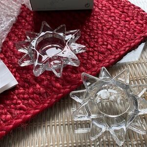 Partylite Flaming Star Tealight Pair